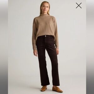 Quince chocolate brown cords . Hardly worn. 28 inseam … has some stretch